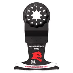 Diablo Starlock 2-1/2 in. W Bi-Metal Curved Contact Edge Oscillating Blade Nail-Embedded Wood 10 pk