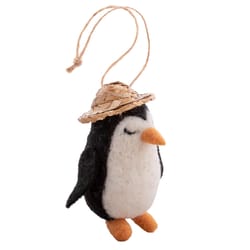 Karma Multicolored Island Penguin Ornament 1.25 in.