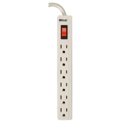 Southwire Woods 2 ft. L 6 outlets Power Strip White
