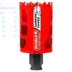 Diablo Snap-Lock Plus 1-3/4 in. Carbide Tipped 2-3/8 in. L X 3/8 in. D Hole Saw