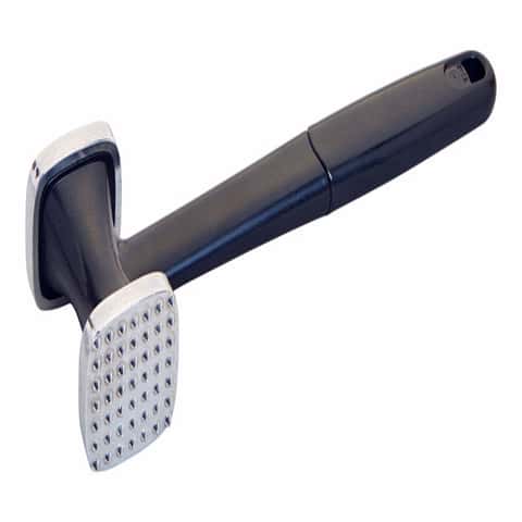 Choice 12 1/2 Aluminum Meat Tenderizer with Wood Handle