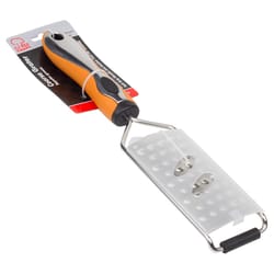 Chef Craft Silver/Orange Stainless Steel Coarse Grater