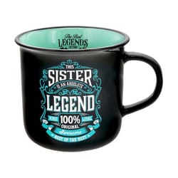 Pavilion Legends Of The World 13 oz Black/Teal BPA Free Sister Mug