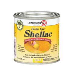 Zinsser  Bulls Eye  Clear  Shellac  Finish and Sealer  0.5 oz. 