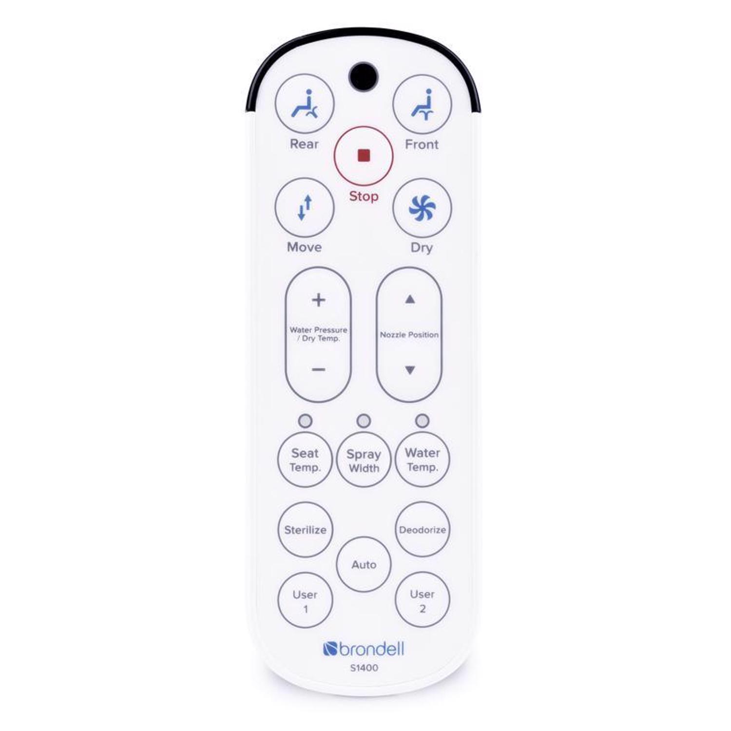 Brondell Swash N/A gal White Elongated Electronic Bidet Toilet Seat