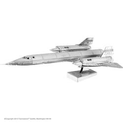 Fascinations Metal Earth SR-71 Blackbird 3D Model Kit Silver