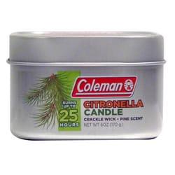 Coleman Citronella Tin Candle Solid For Mosquitoes/Other Flying Insects 6 oz