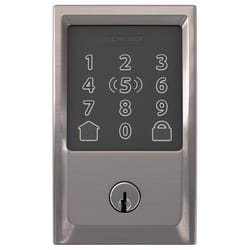 Schlage Encode Plus Satin Nickel Metal WiFi Deadbolt with Century Trim