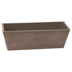 Algreen Products 5.5 in. H X 6 in. W X 14 in. D Plastic Windowsill Planter Taupe