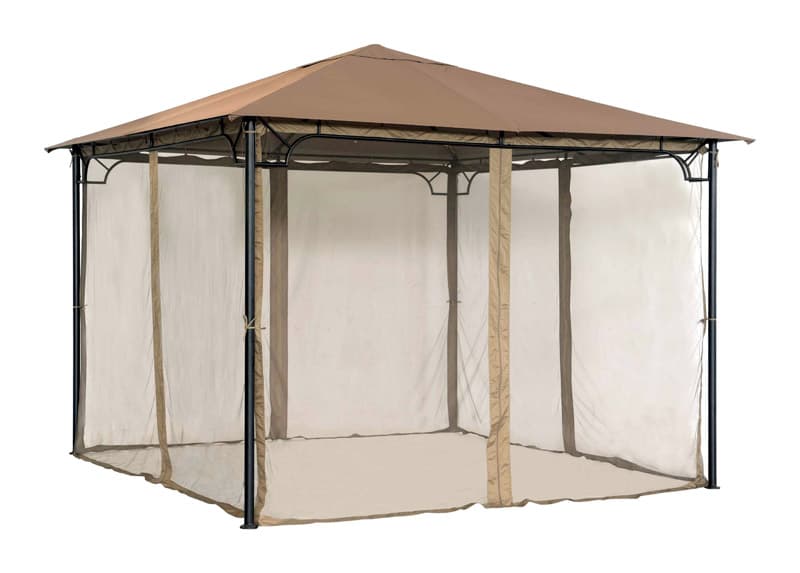 UPC 843518063019 Living Accents Lgz136pst8f Steel Frame Gazebo, 10' X 10', Black