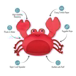 Pet Shop by Fringe Studio Red Neoprene Crab Dog Toy 1 pk