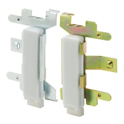 Prime-Line 0.5 in. D X 2 in. L Zinc-Plated Multicolored Plastic Door Guide 1 pk