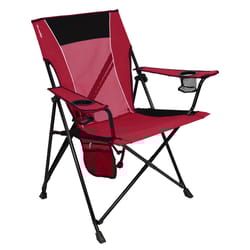 Kijaro Dual Lock 1-Position Red Camping Folding Chair