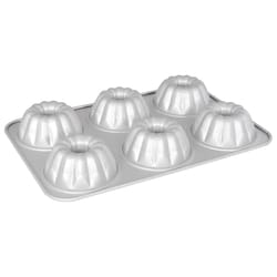 Fat Daddio's ProSeries 10 in. W X 15 in. L Mini Fluted Cupcake Pan Silver 1 pc