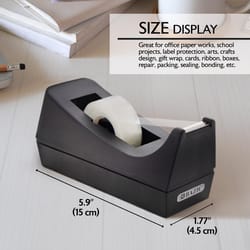 Bazic Products 3/4 in. W X 6.54 in. L Desktop Tape Dispenser