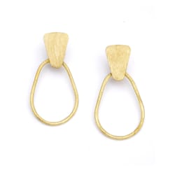 Matr Boomie Womens Kaia Oval Gold Earrings