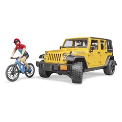 Bruder Jeep with Bike and Figure Toy Multicolored