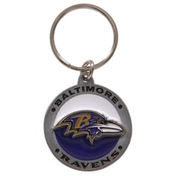 HILLMAN NFL Tempered Steel Silver Split Ring Keychain