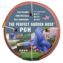 The Perfect Garden Hose 5/8 in. D X 50 ft. L Light Duty Professional Grade Flexible Garden Hose