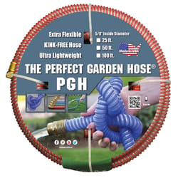 The Perfect Garden Hose 5/8 in. D X 50 ft. L Light Duty Professional Grade Flexible Garden Hose