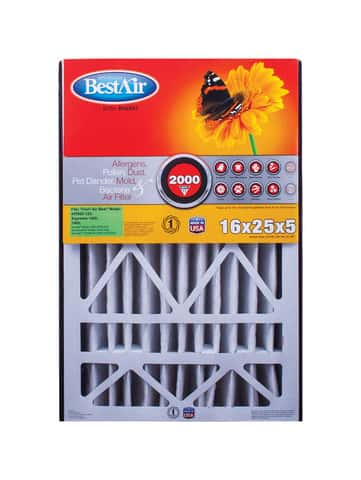 Best air deals furnace filter 16x25x5