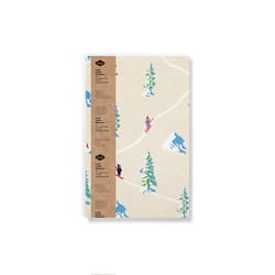 Denik 5 in. W X 8 in. L Sewn Bound Multicolored Skiers Notebook