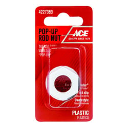 Ace standard in. White Plastic Pop-Up Rod