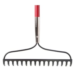 ACE 57 in. 16 Tine Steel Bow Rake Fiberglass Handle