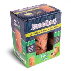 ZendoZones Citronella Candle Burner Candle For Mosquitoes 1 pk