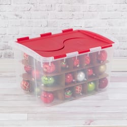 Sterilite 18 gal Red Storage Tote 15.63 in. H X 17.63 in. W X 23.5