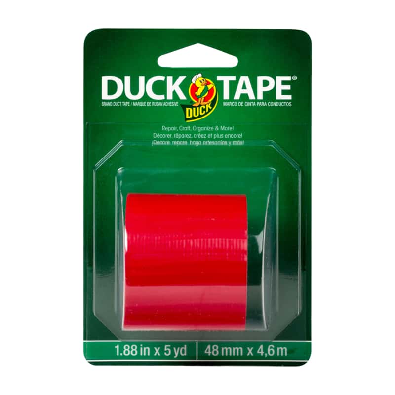 Duck 1.88 in. W x 5 yd. L Red Solid Duct Tape Ace Hardware