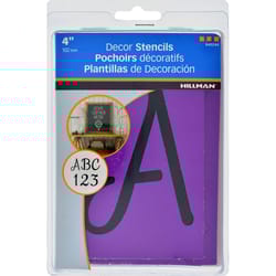 Hillman 4 in. Oil Board Decor Stencil Set 38 pk