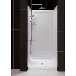 DreamLine QWALL-5 76-3/4 in. H X 32 in. W X 32 in. L White Shower Backwalls Kit