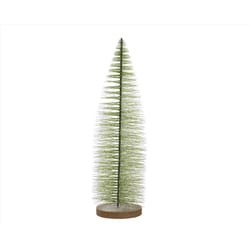 Decoris Green Frosted Tree Table Decor 20 in.