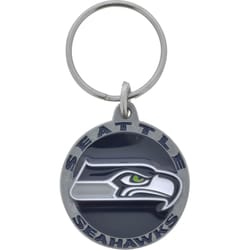 HILLMAN NFL Tempered Steel Silver Split Ring Keychain