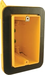 Raco 46 cu in Rectangle Noryl 1 gang Electrical Box Vapor Barrier Yellow