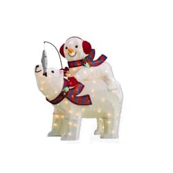 Celebrations Incandescent Clear Lighted Bear 2.5 ft. Yard Decor