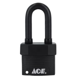 Ace 1-5/8 in. H X 2 in. W X 1-1/8 in. L Steel Double Locking Padlock