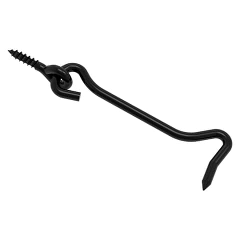 National Hardware Medium Black Steel 4 in. L Hook and Eye 1 pk - Ace  Hardware