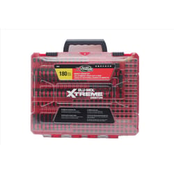 Blu-Mol Xtreme Assorted Impact Driver Bit Set 180 pc