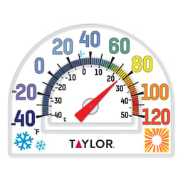 Taylor 2-3/8 W x 7-5/8 H Aluminum Tube Indoor & Outdoor Thermometer - Sun  City Hardware