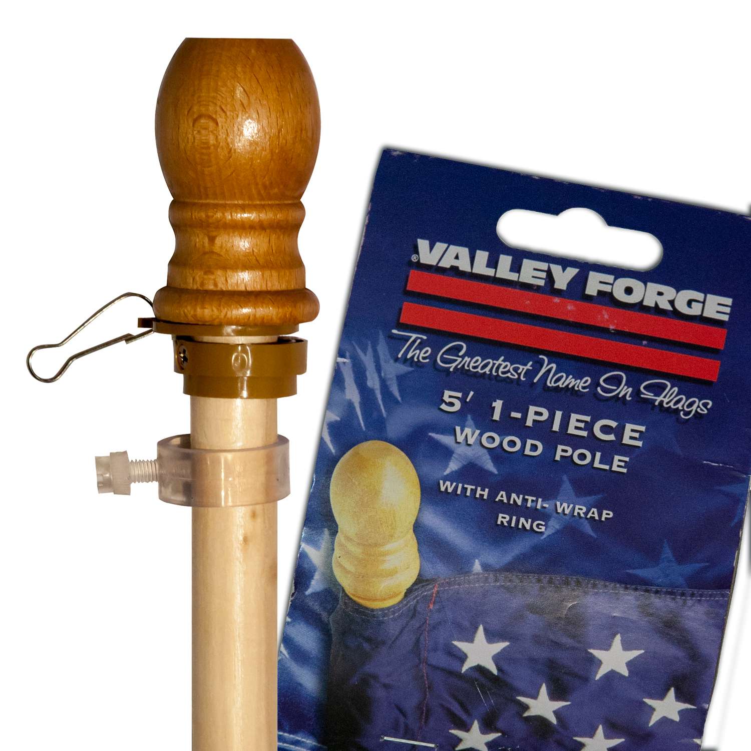 Valley 5 ft. L Wood Flag Pole Ace Hardware