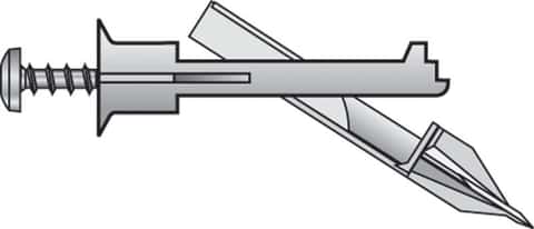 HILLMAN .138 in. D X 2-1/2 in. L Zinc Pan Head Zip Toggle Anchors 10 pk ...