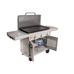 LoCo 3 Burner Liquid Propane Outdoor Griddle with Hood Gray