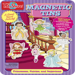 T.S. Shure Princesses, Fairies & Ballerinas Magnetic Tin Playset Multicolor