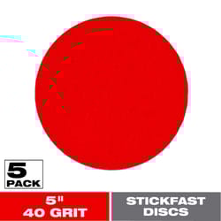 Diablo StickFast 5 in. Ceramic Blend Adhesive Sanding Disc 40 Grit Ultra Coarse 5 pk