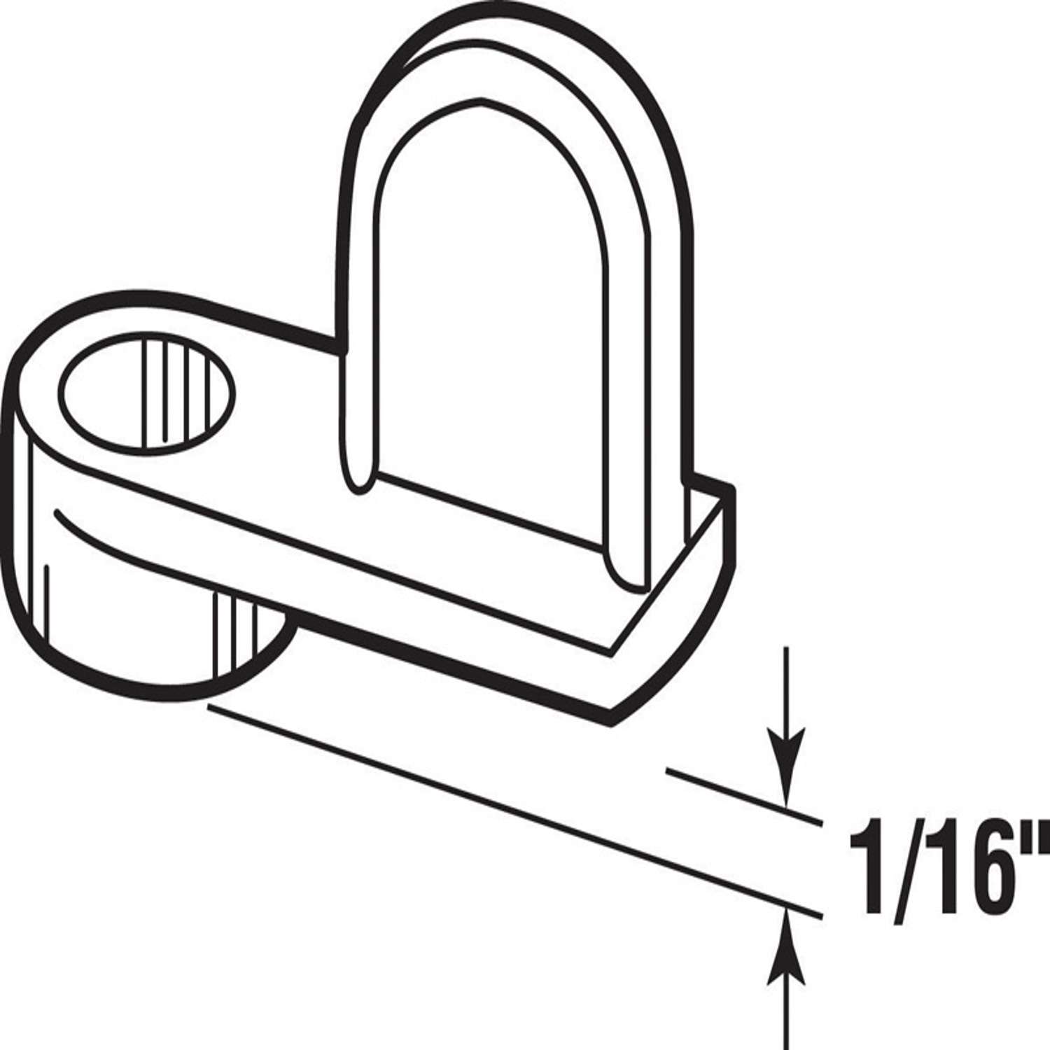 Prime-Line Mill Steel Screen Clip For 1/16 inch 4 pk
