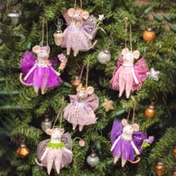 Karma Multicolored Fairy Mice Ornament 4.25 in.