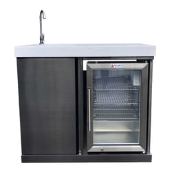Mont Alpi Grill Cabinet Stainless Steel 35 in. H X 38 in. W X 23 in. L
