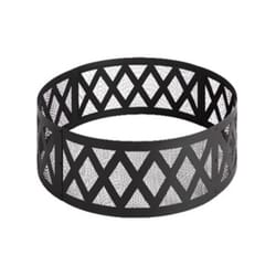 Living Accents 36 in. W Steel Round Wood Fire Pit